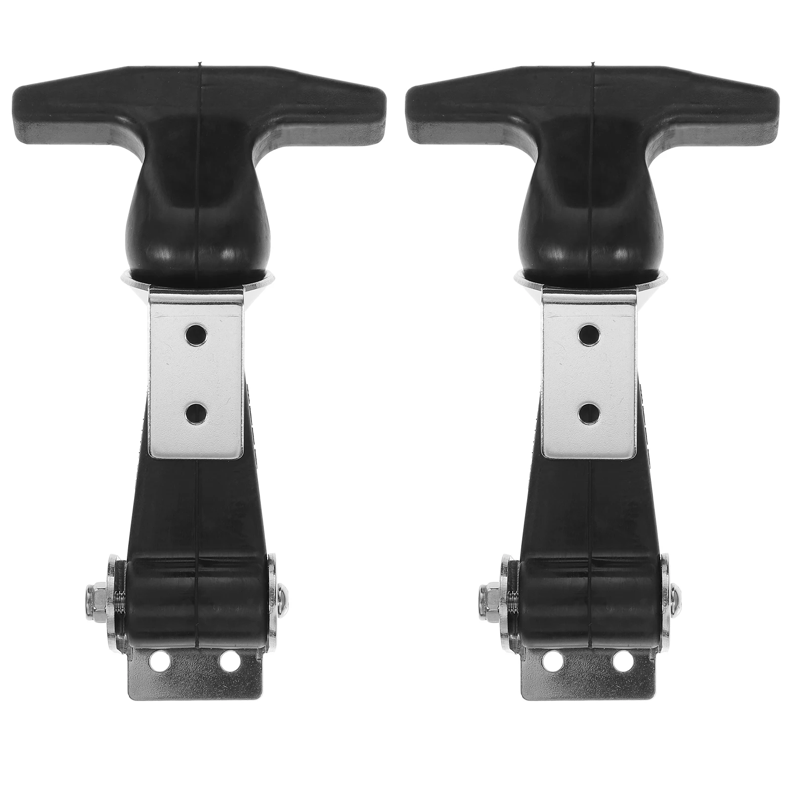 

2Pcs Stainless Steel Buckle Flexible Rubber Draw Latch for Truck Toolbox Door Vibration Absorbing T Handle Grip Cooler Cart