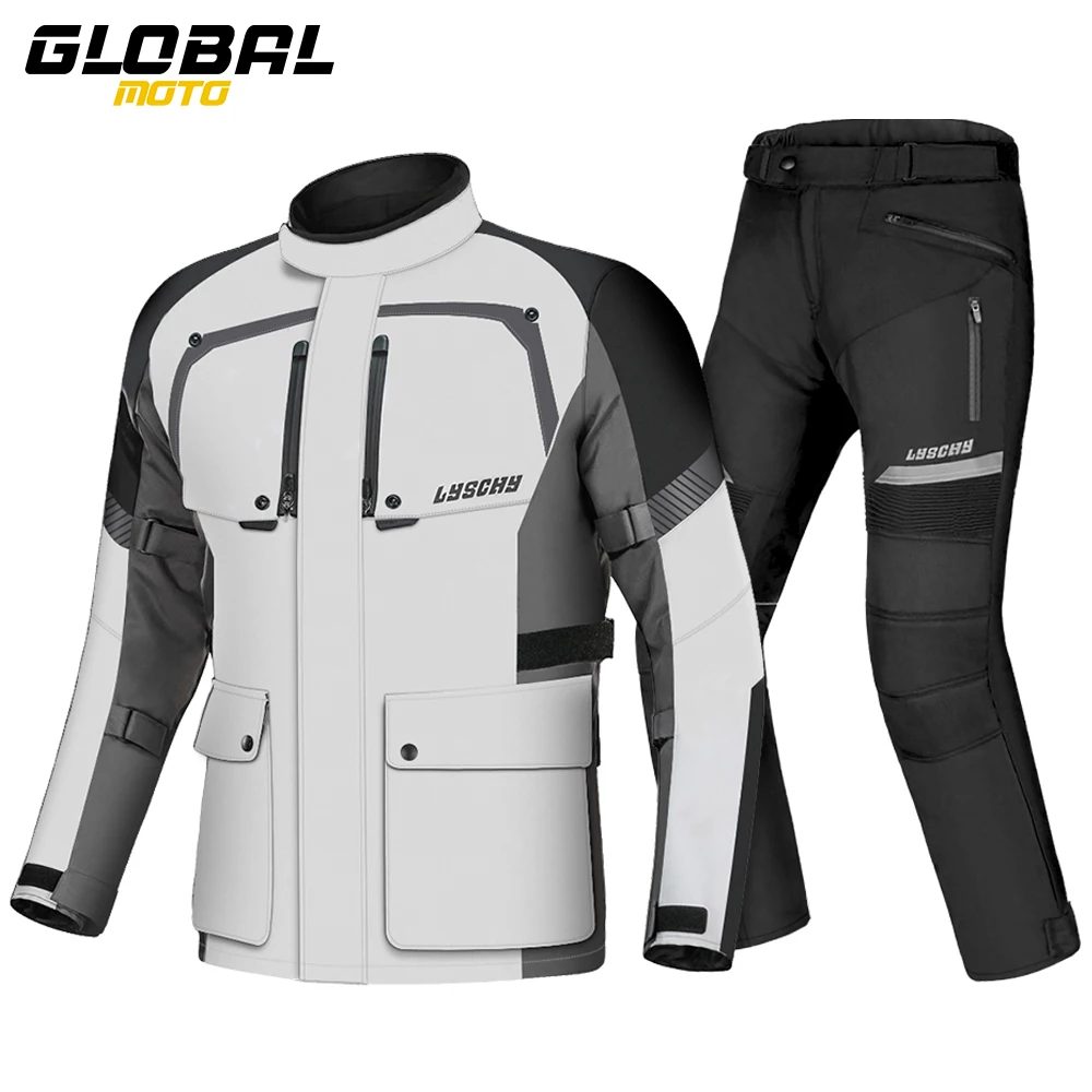 

Winter Warm Motorcycle Jacket Waterproof Motocross Riding Protective Clothing Anti Fall Motorbike Jacket Detachable Inner Liner