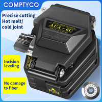 COMPTYCO  AUA-6C/AUA-60C Fiber Cleaver FTTH Cold Hot Melt Connection Optical Fiber Cable Cutting Knife Tools 16 Face Blade