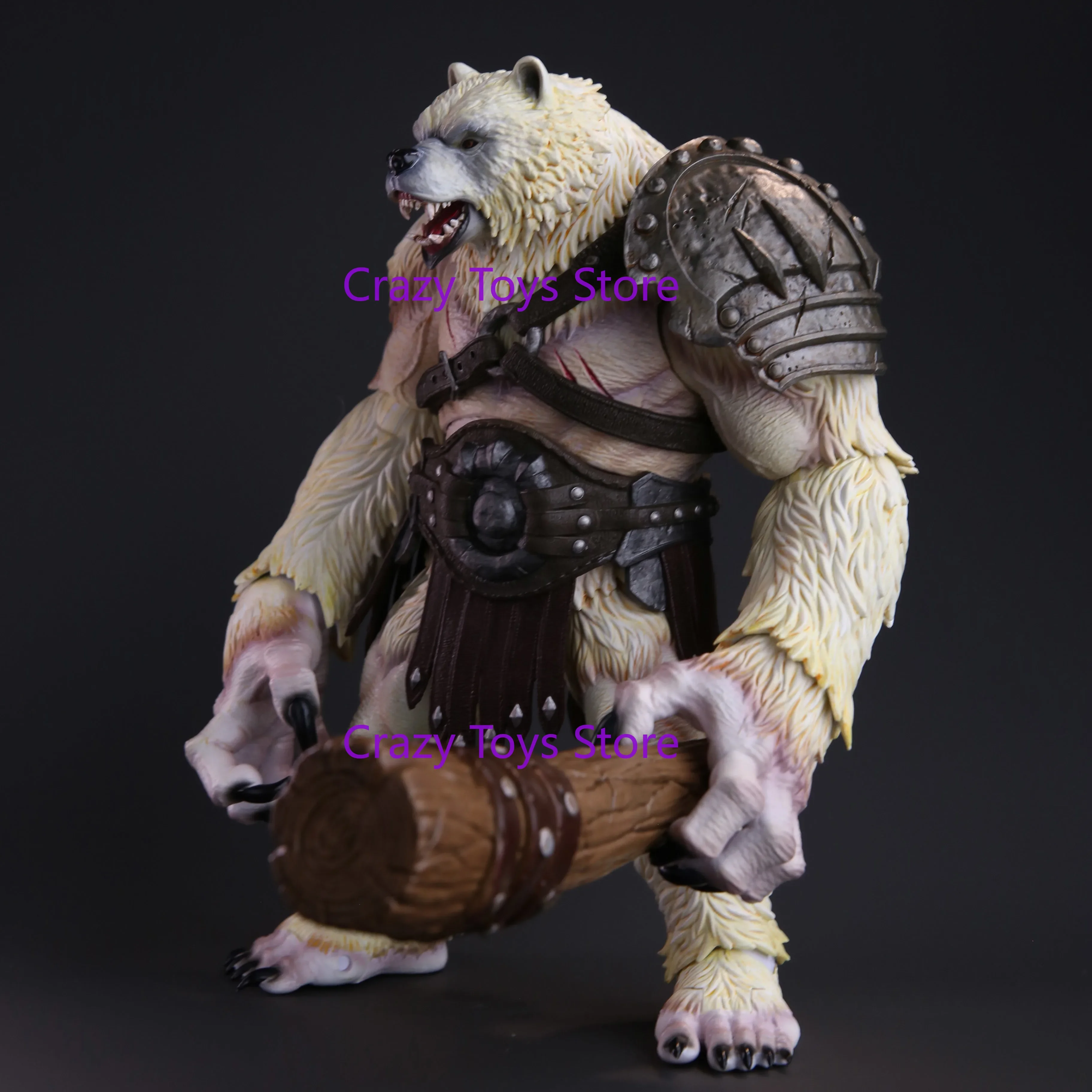 Na stanie MemoryToys 1/10 Adventurers World Furious Bear Men White Model 22cm Druid Animal Yeti Figurka Akcji Model Zabawka Prezent