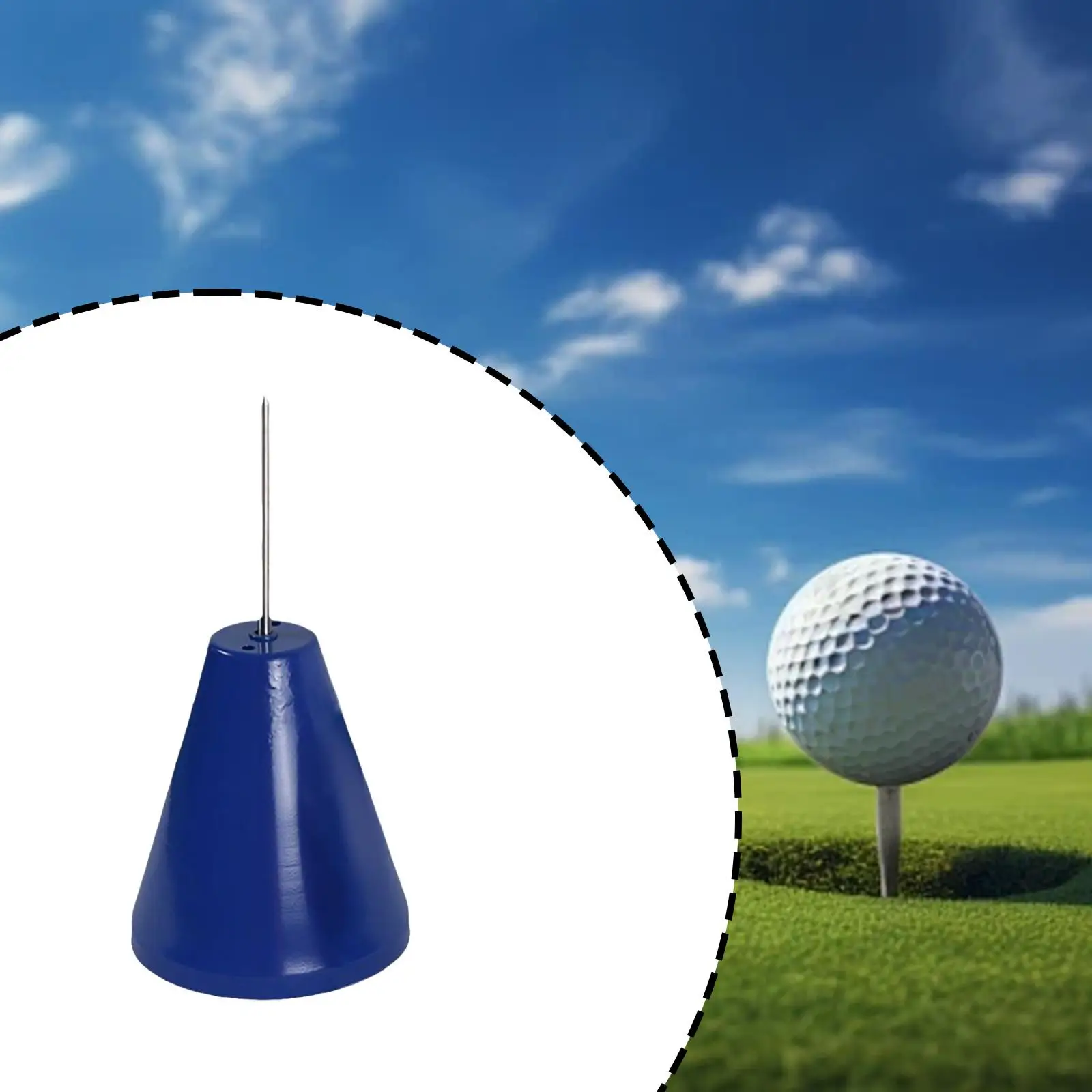 

Golf Tee Holder Compact Tee Collection Durability Indoor Outdoor Stable Unbreakable Practice Equipment Golf Course Practice Tool