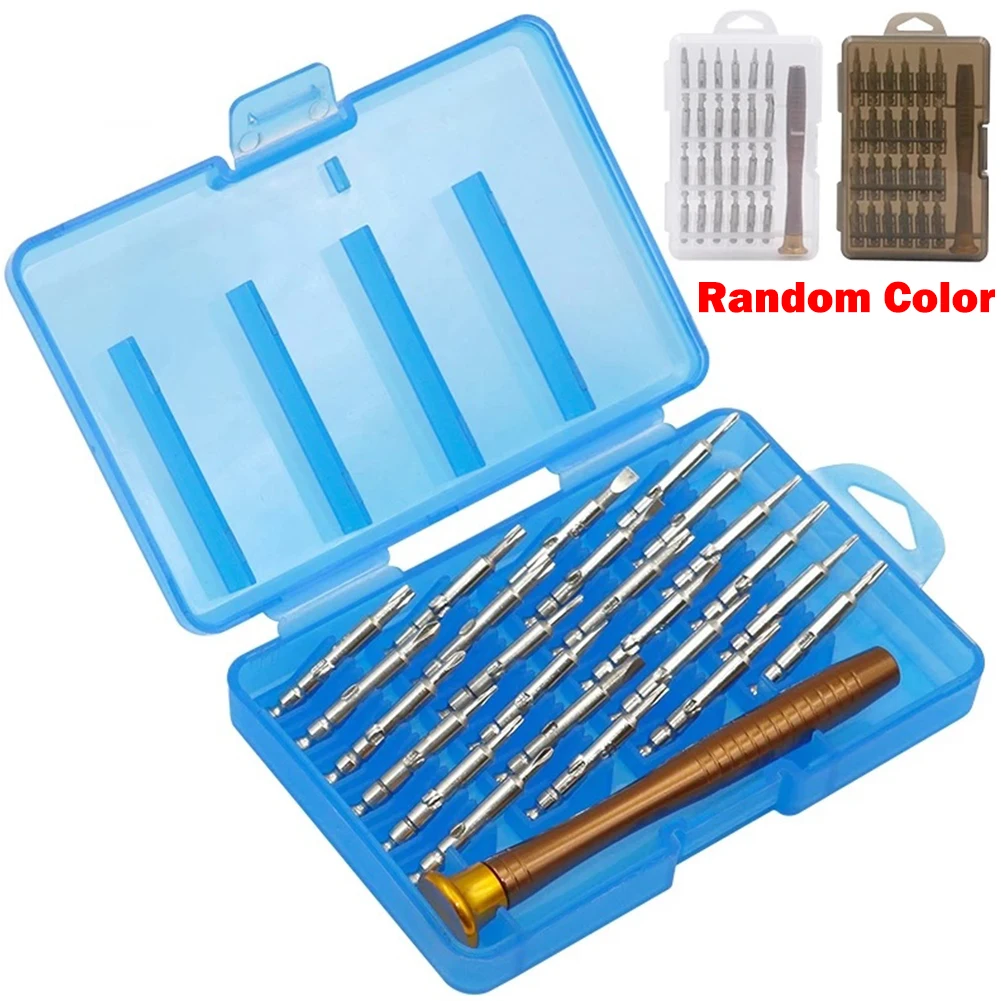 Juego de destornilladores magnéticos 25 en 1, puntas de destornillador Torx de precisión, herramienta de reparación manual para teléfono móvil T2 T3 T4 T5 T7 T8 T10 T15