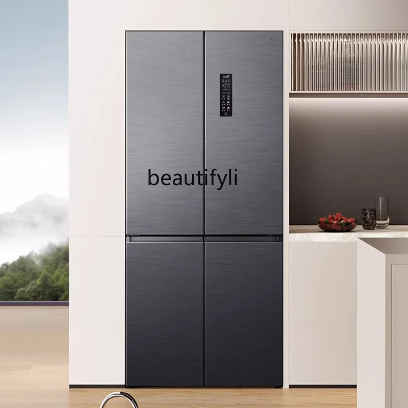 

461 L T9 Ultra-Thin Flat Embedded 58cm Double Loop Air Cooling Frostless Household Electric Refrigerator