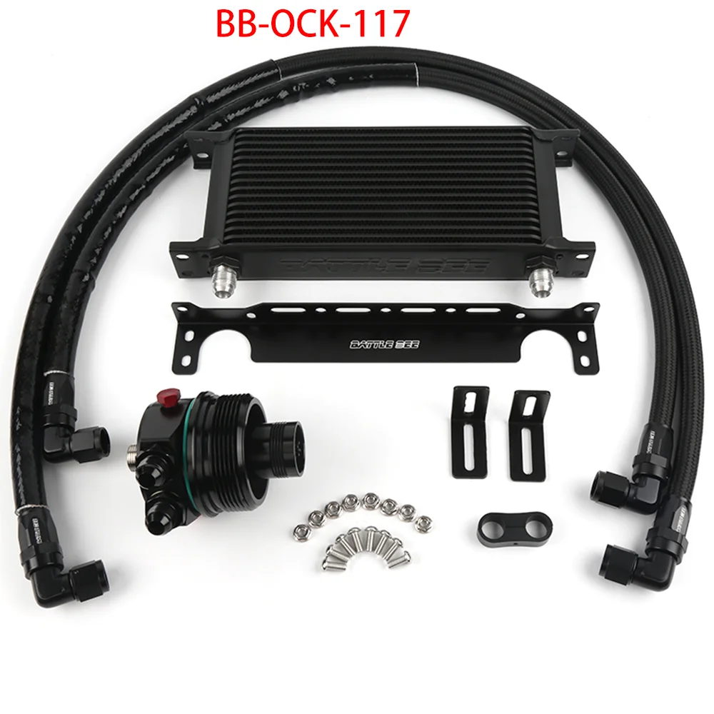 

Engine Oil Cooler Kit For F20 118i 316i 1.6T N13B16 Engine Radiator Split Oil Filter Cooling Adapter BB-OCK-117