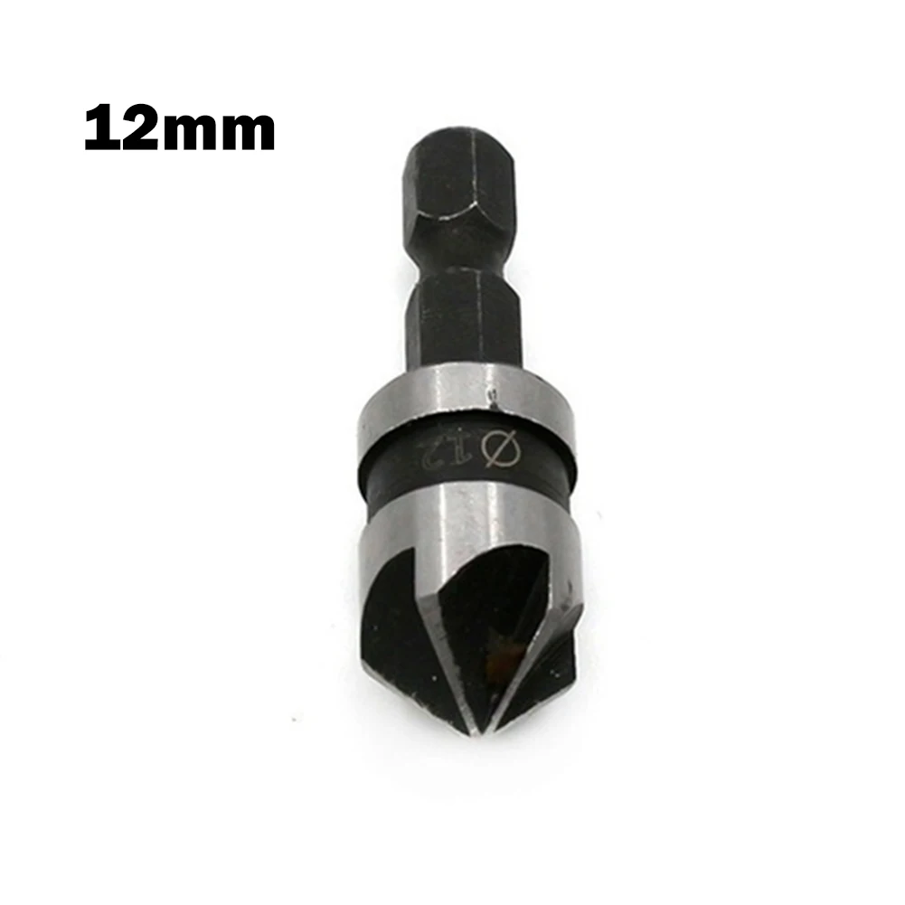 Countersink Drill Bit Shank Woodworking Carbon Steel Chamfer Chamferer Drilling For Wood Hexagon Metals 90 Degree