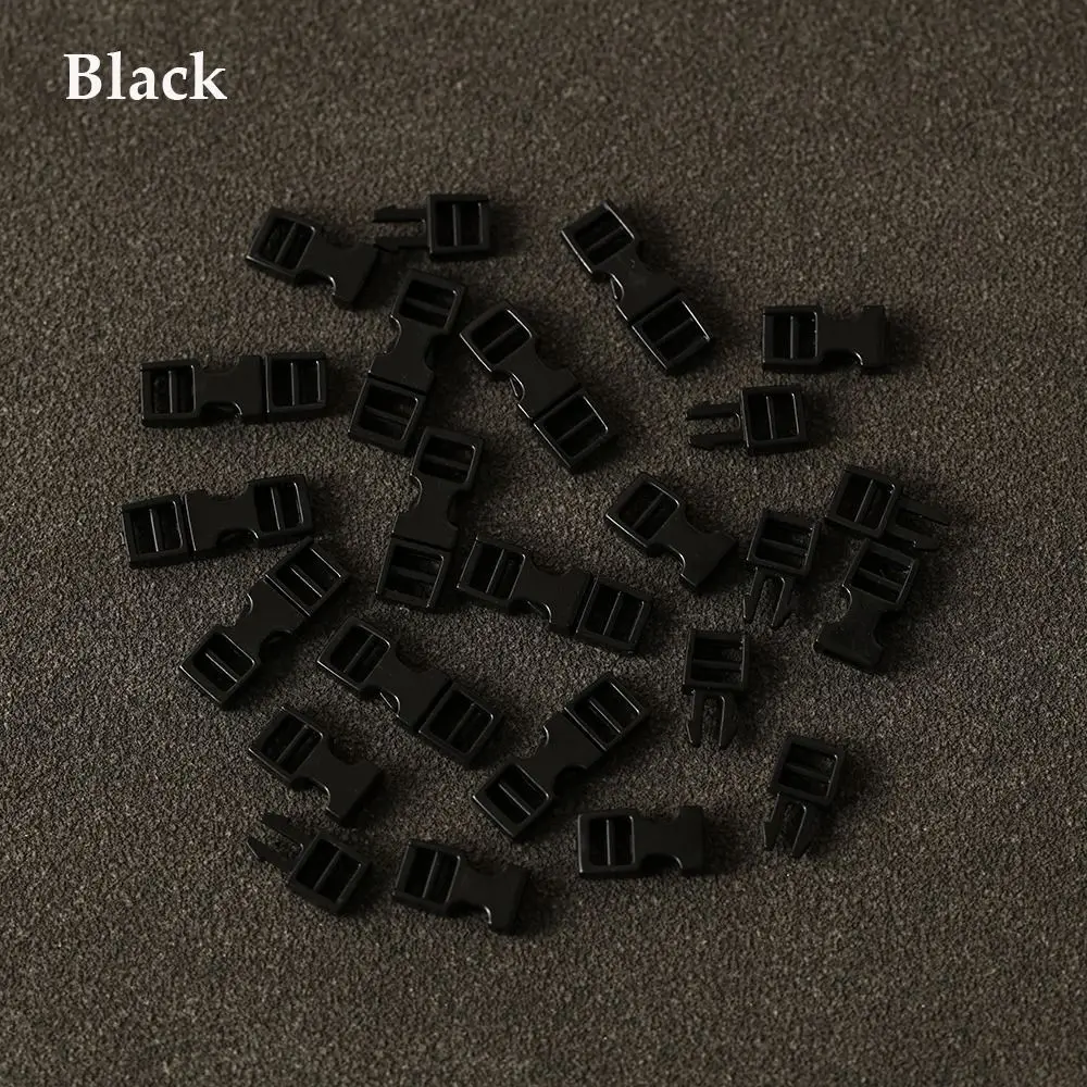 20pcs Plastic Outdoor Camping Webbing Asseccories Doll Bags Buckles Handmade Backpack Button Dog Collar Strap Mini Buckle