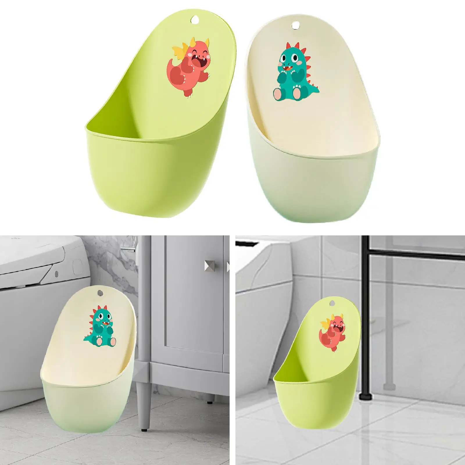 Orinatoio per bambini, carino, facile da pulire, da appendere, portatile, per bambino