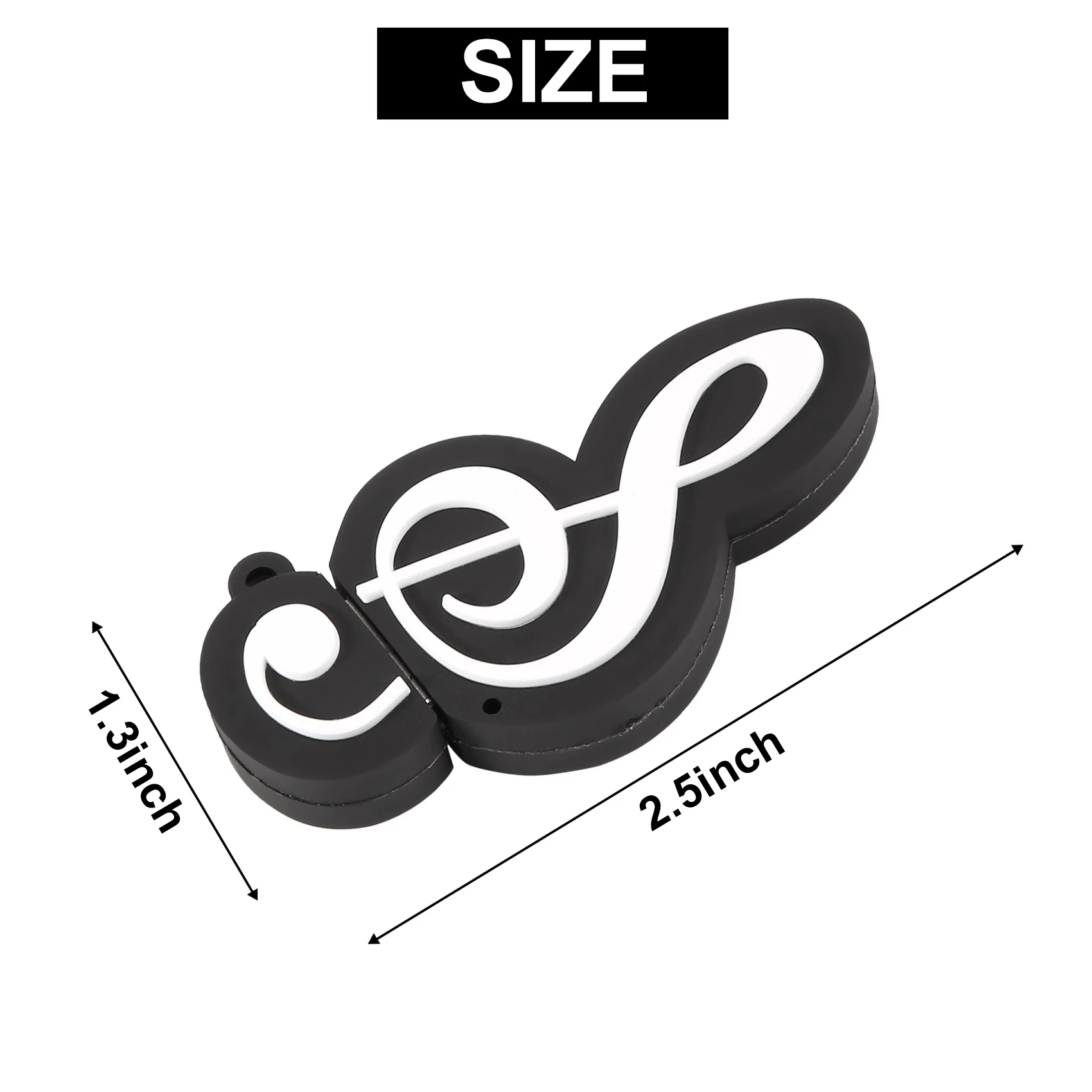 Hot Selling-USB 2.0 Stick Cute Cartoon Memory Stick Music Notes Symbol USB 2.0 Memory External USB Flash Drive Memory Stick,USB