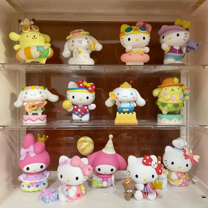 Sanrio Blind Box Hallo Kitty Cinna moroll kleine Insel Serie Kawaii Anime Spielzeug Modell Puppe Sammlung Mystery Box Geschenk Spielzeug