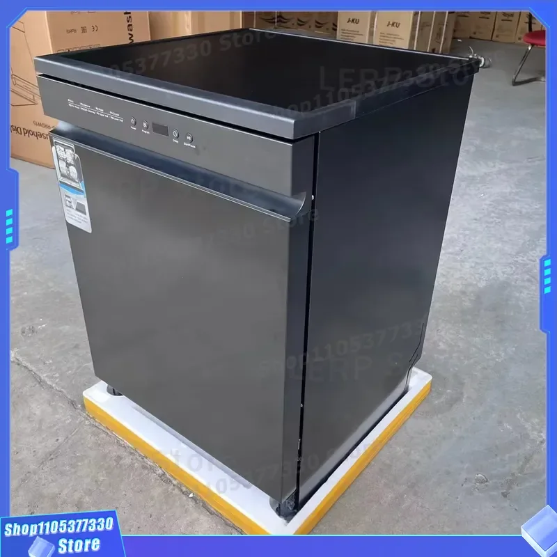 High-End Full-Auto Electric Dishwasher Embedded Sterilizer Black Undercooker 12-14 Sets Grade 1 Energy Efficiency Hotels
