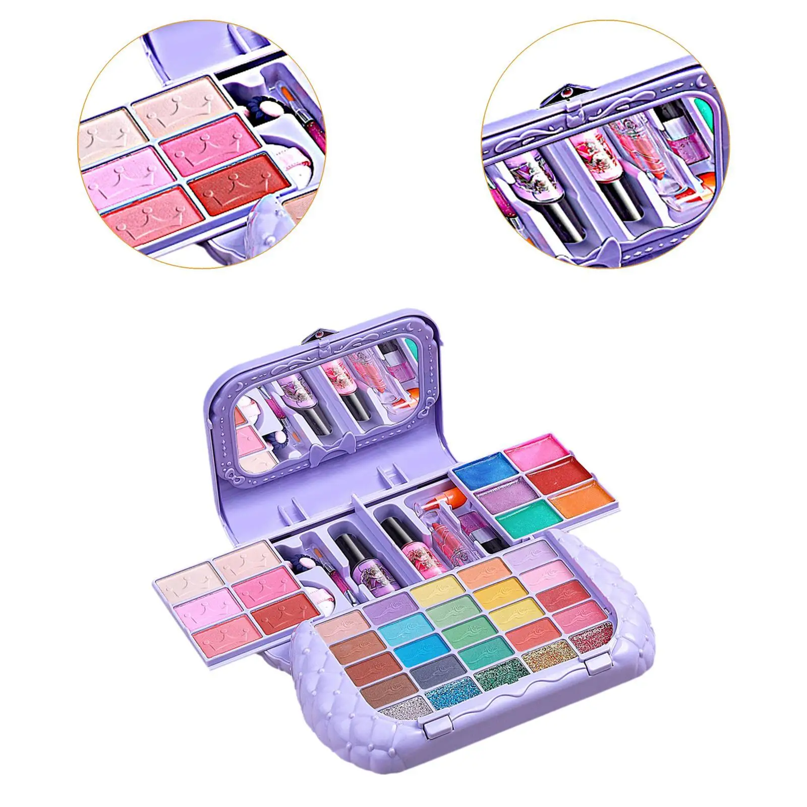 Pretend Play Makeup Beauty Set Makeup Toy Kits for Girls Children Age 3 4 5+