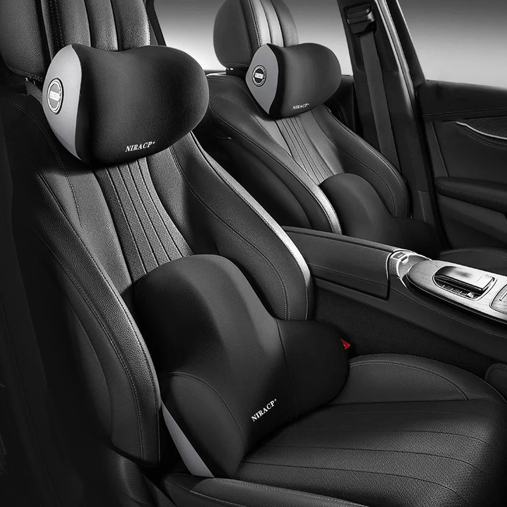 

Breathable Car Seat Headrest Car Neck Pillow Cushion Back Lumbar Support For Car Seat Travel Memory Foam Car Seat Cushion Covers