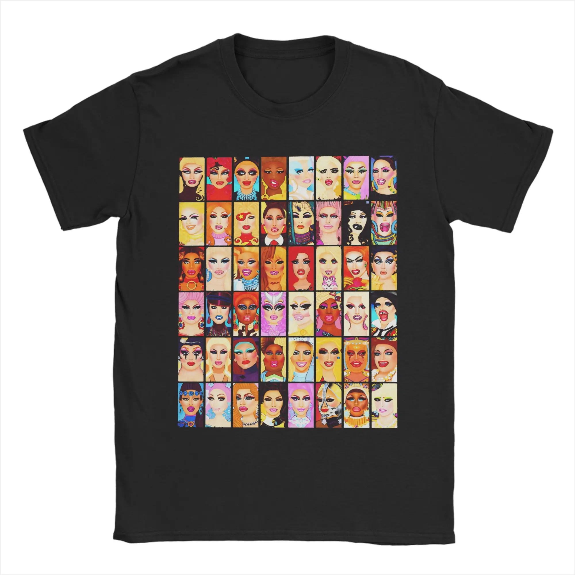 

Мужская футболка RuPauls D-Drag Race, топы из 100% хлопка, футболки с короткими рукавами и круглым вырезом для отдыха, классическая футболка