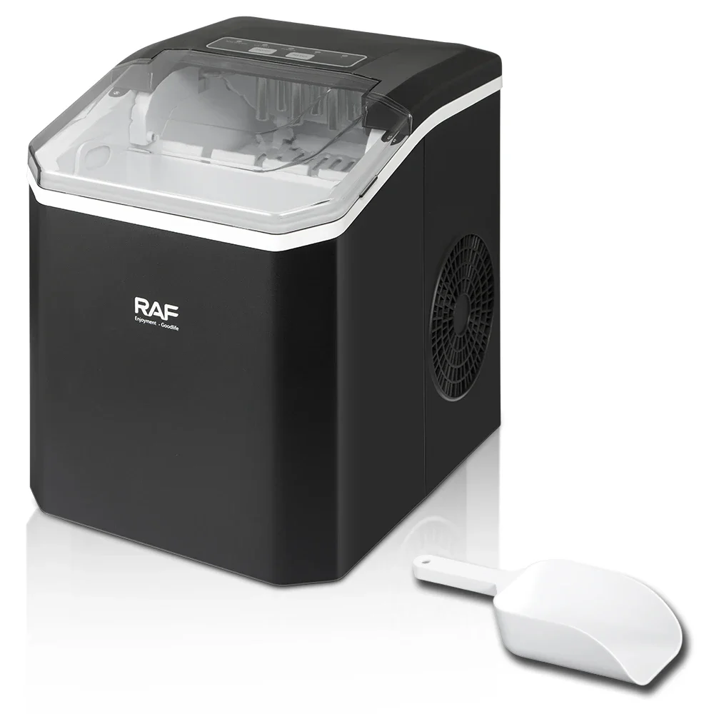 RAF New Automatic Fast Instant Self Cleaning Countertop Ice Cube Maker Ice Machine 24H Counter Top Ice Maker