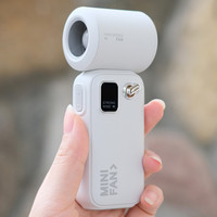 2025 New 3600mAh Mini Handheld Electric Fan Digital Display High Speed Small Wind Cannon Portable Handheld Fan Storm Turbofan