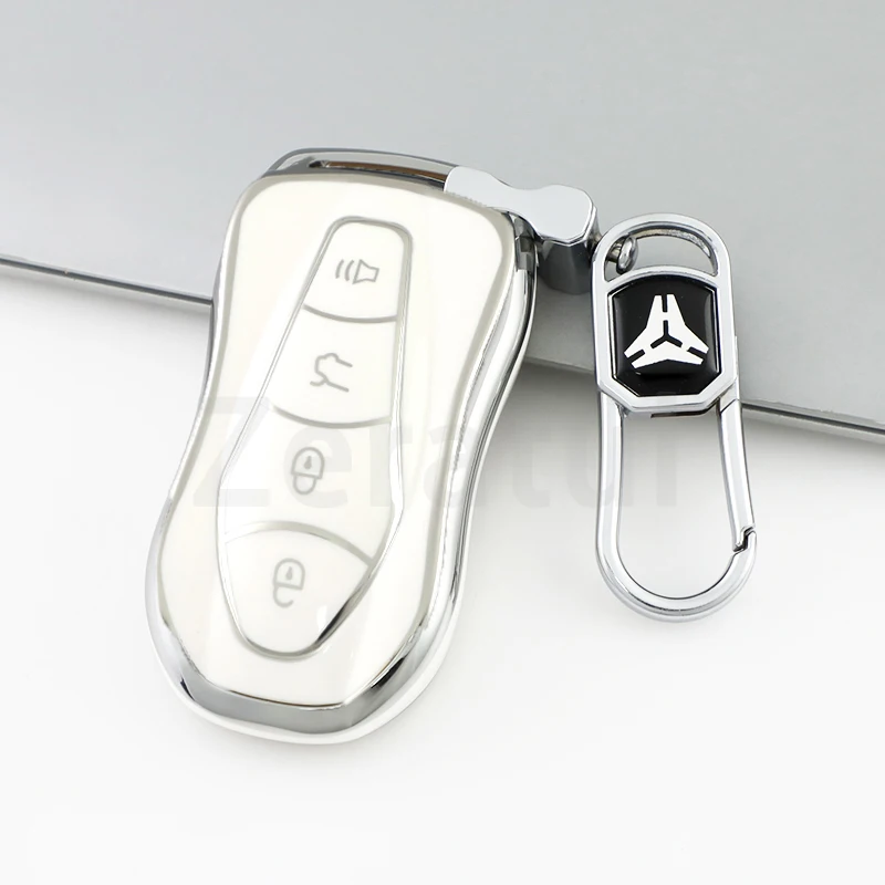 Fashion TPU Car Remote Key Cover Case for Geely Azkarra FY11 Atlas Pro New Emgrand GS X6 SUV EC7 Auto Shell Fob Accessories