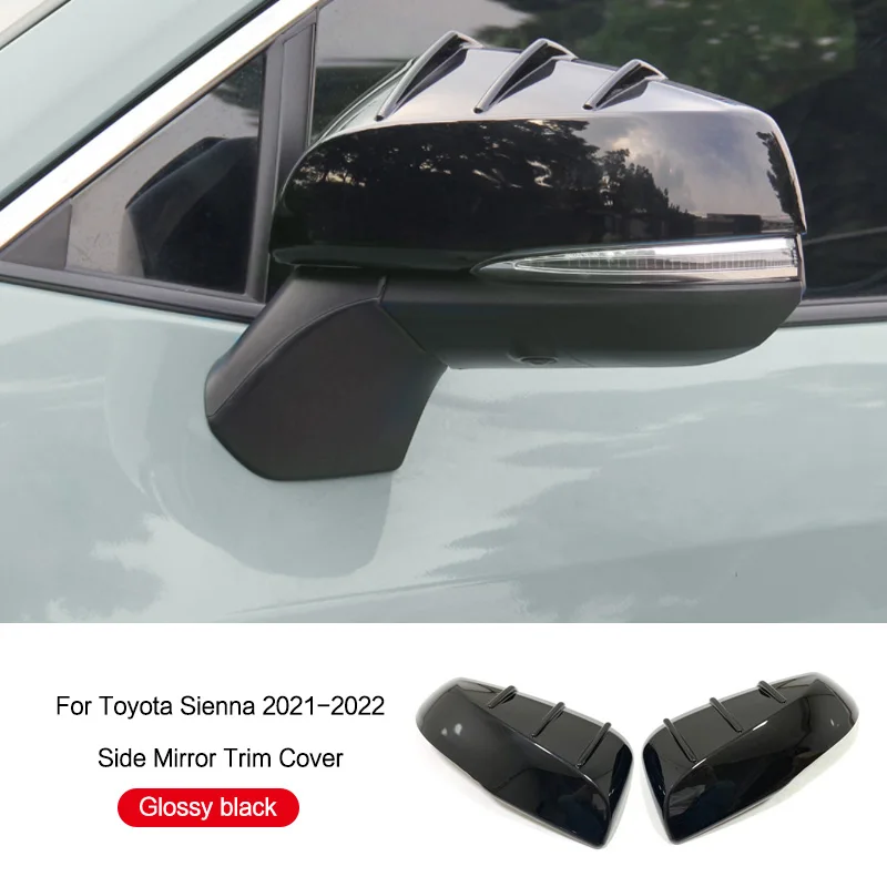 

Для Toyota Sienna 2021 2022 2023 2024, хромированная крышка бокового зеркала из АБС-пластика, крышка заднего вида, украшение
