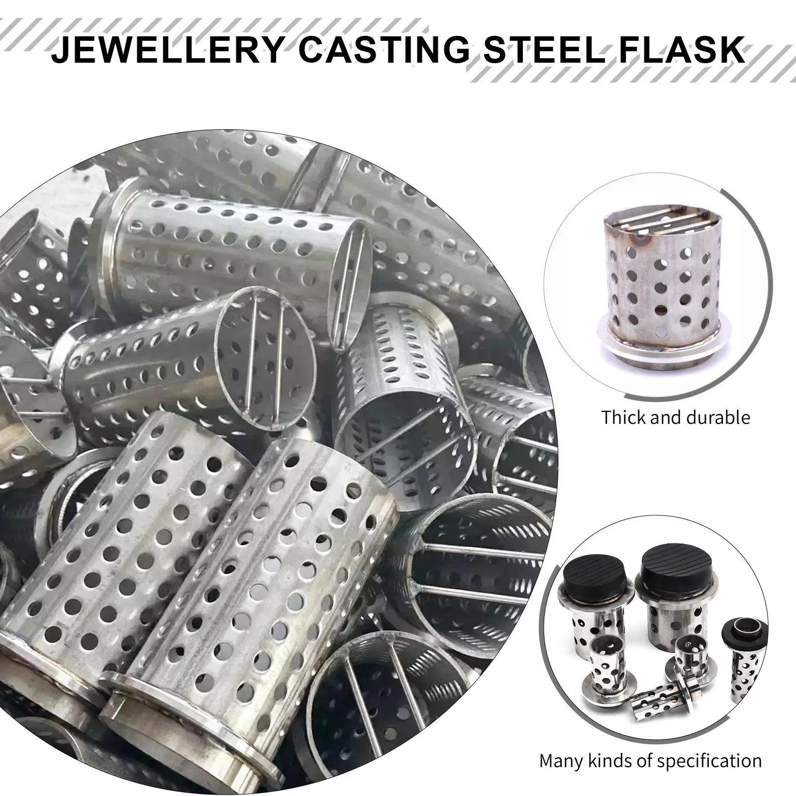 Precision Silicone Gasket & Rubber Flask Set for Jewelry Vacuum Casting - High-Temp Resistant Tools