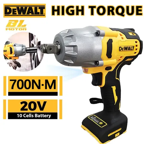 1/2in 고 토크 전기 렌치 브러시리스 무선 임팩트 렌치 장식 팀 Dewalt 20V 배터리 용 전동 공구