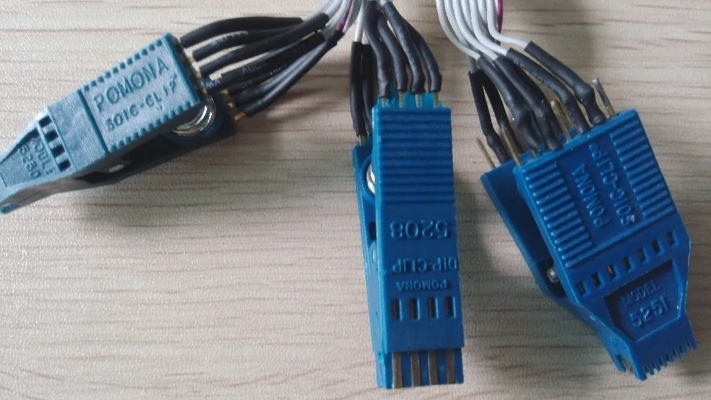 Pomona Soic-Clip 5208 dip 8 pin + 5250 Soic8 pin+ 5251 Soic14 pin for Tachopro Universal POMONA CLIP car Adjust