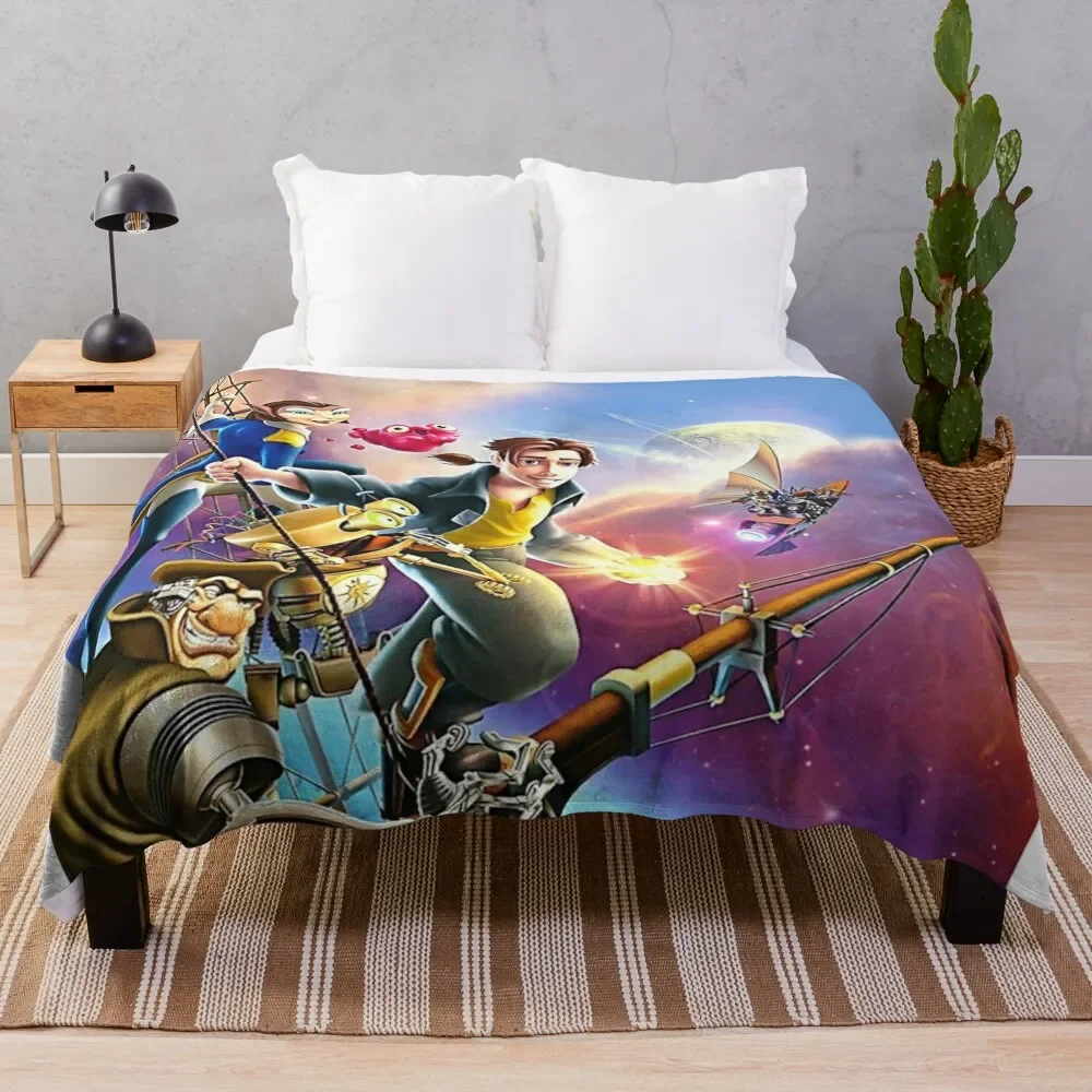 

Colorful treasure planet Throw Blanket Warm Comfortable Blanket for Office Napping