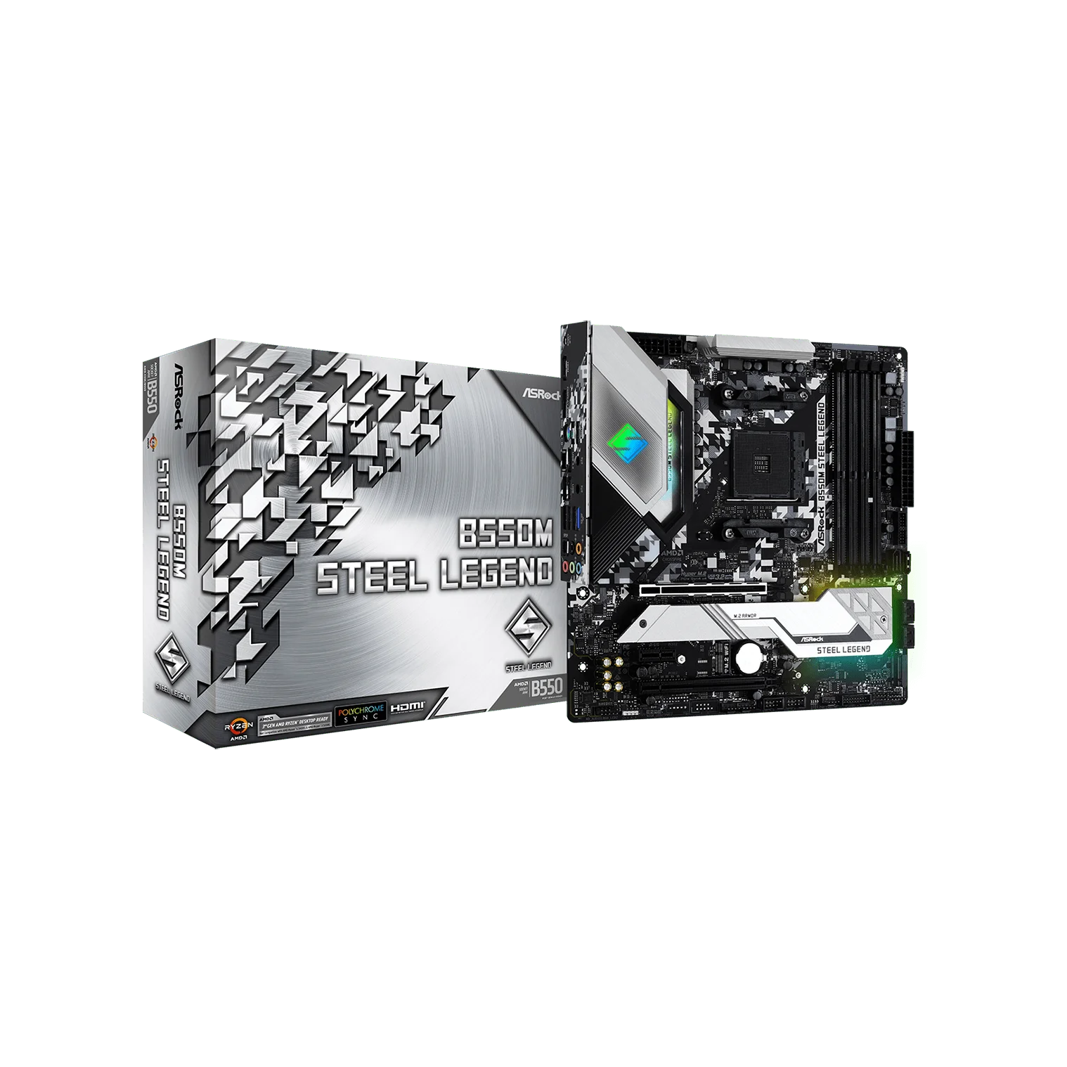 TOP  ASRock B550M Steel Legend  Motherboard Supports Memory DDR4