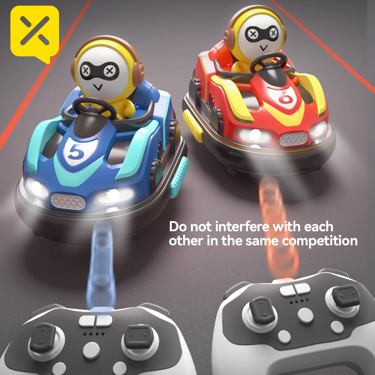 

KAVOWORLD Remote Control Battle Bumper Cars Rechargeable RC Cars with Smoke Spray Sound Effects 2.4GHz No Interference Indoor Outdoor Game Perfect Christmas Birthday Gift for Adults Teens Family Party Game