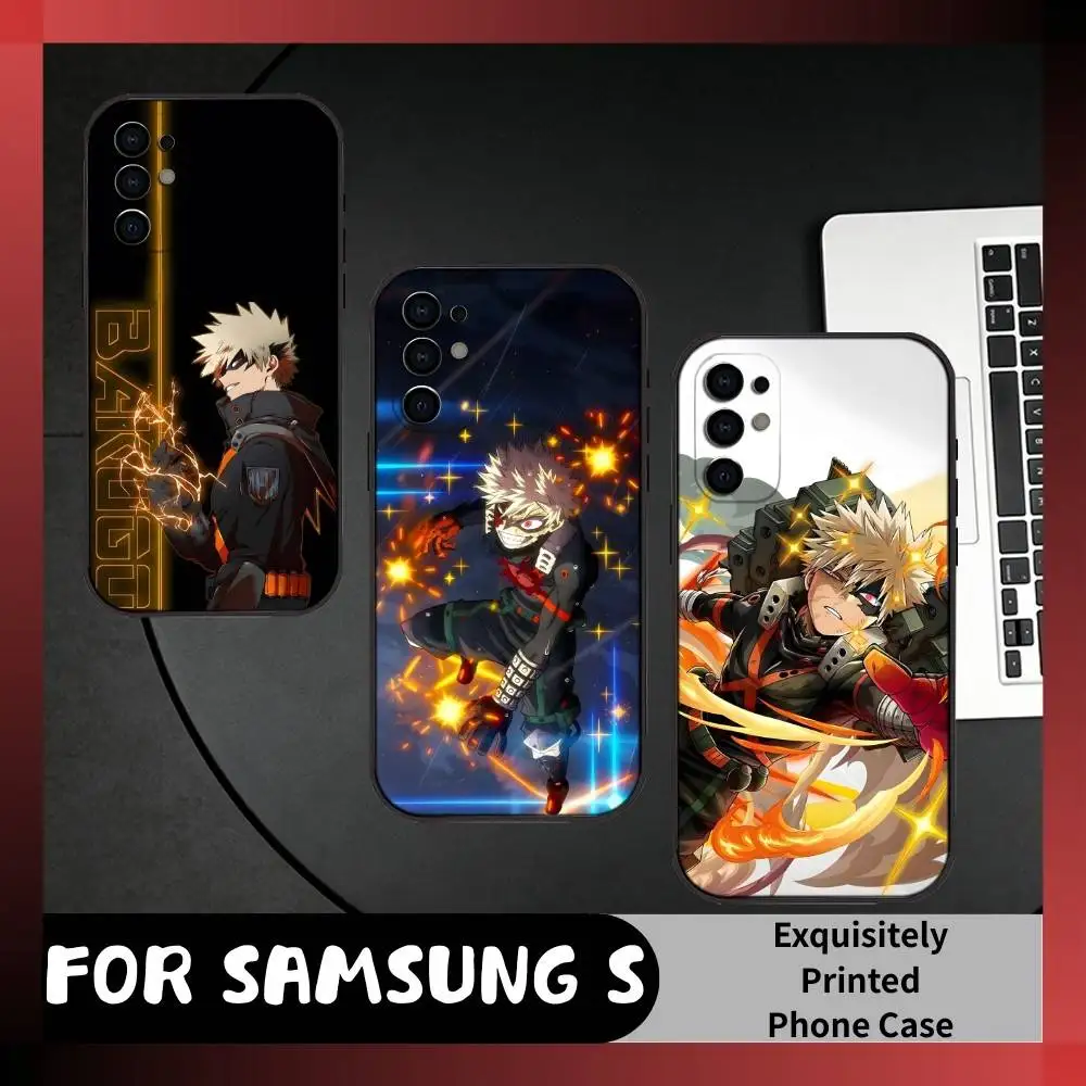 K-Katsuki B-Bakugo From MHA Phone Case For Samsung S25,S24,S21,S22,S23,S20,Ultra,S26,Plus,Fe,Note,5G Black Cover