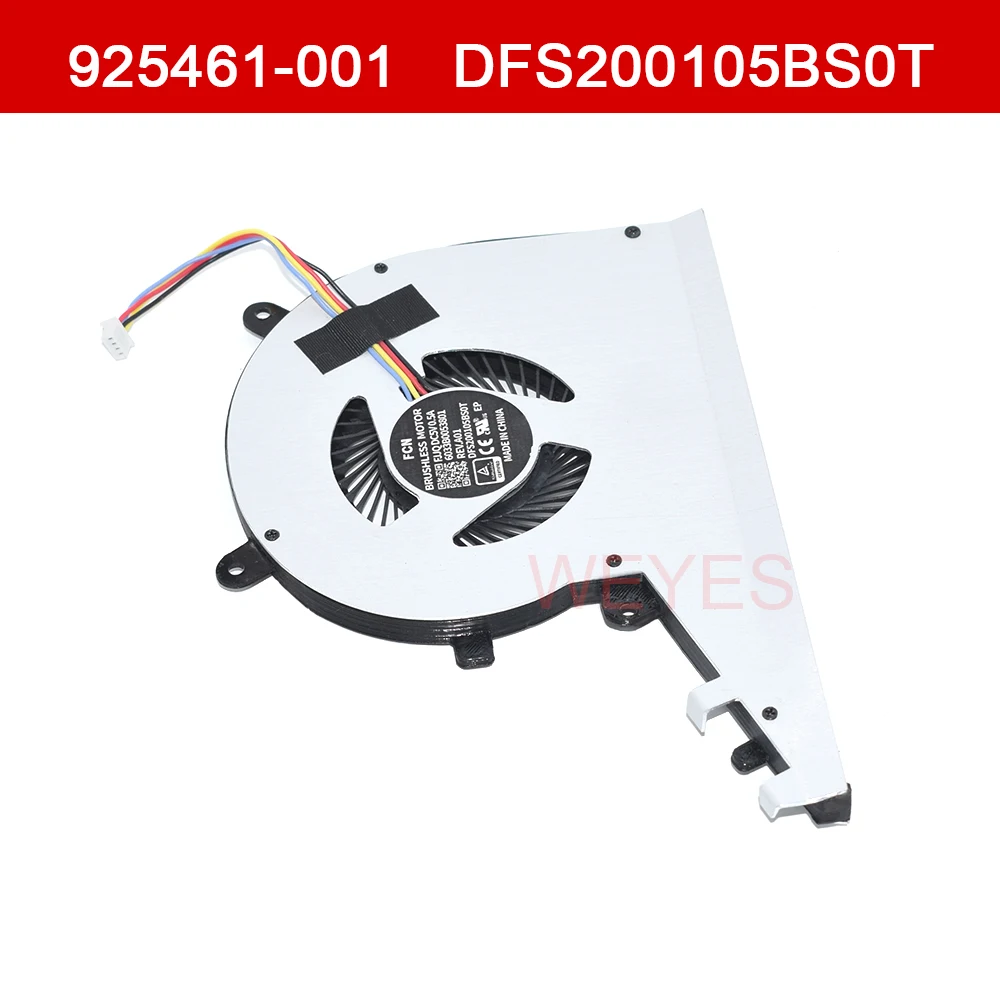 New 4-PIN Laptop Cooler Fan 925461-001 925478-001 DFS200105BS0T 6033B0053801 For HP Envy 17-AE 17M-AE111DX 17-AE143NG