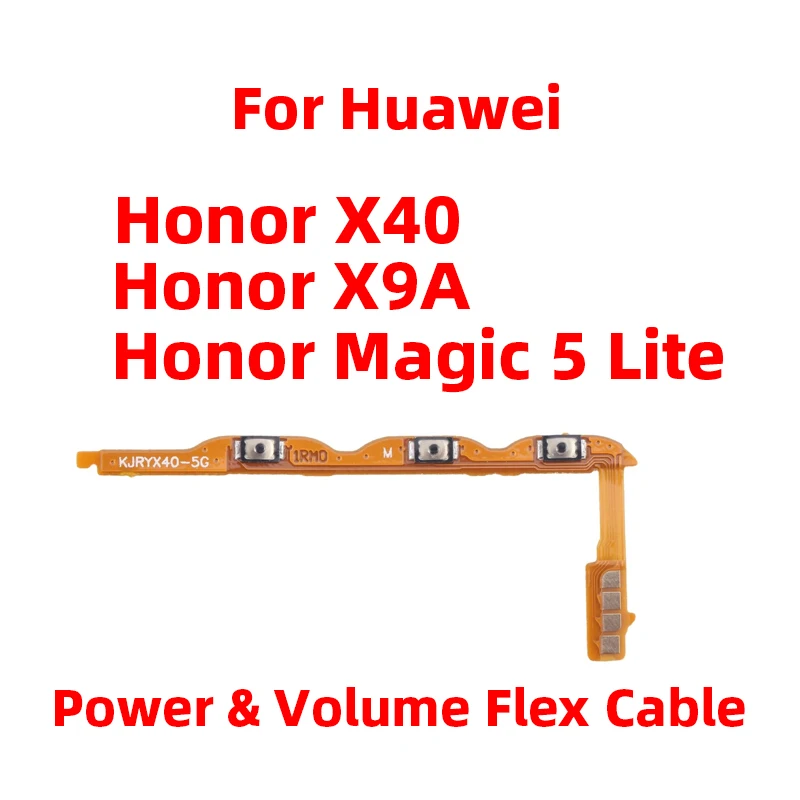 For Huawei Honor X40 Power ON OFF Volume Camera Key Button Switch Flex Cable Replacement