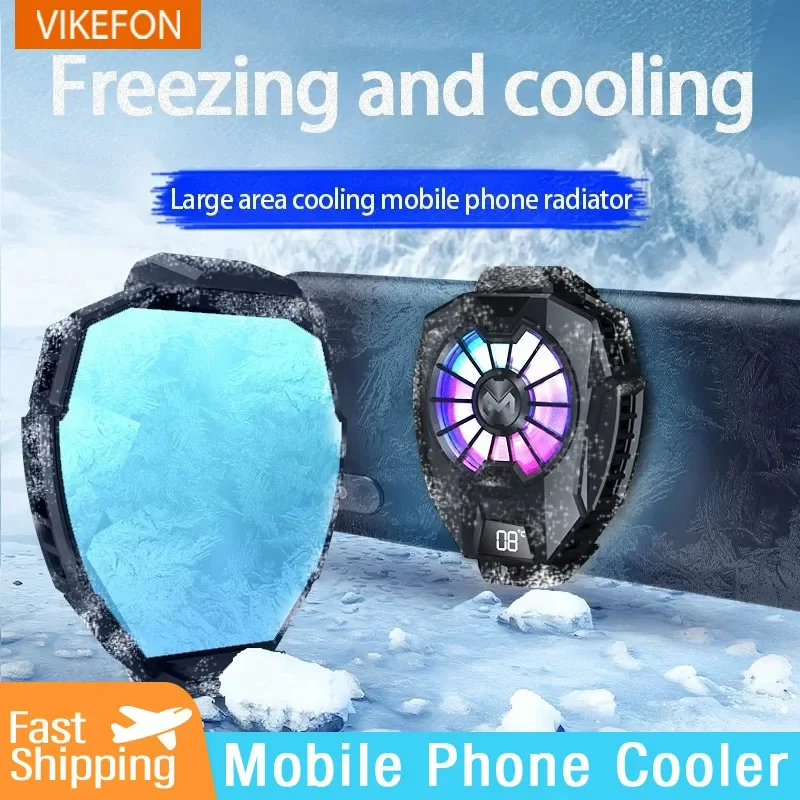 MEMO Mobile Phone Cooler DL05 Back Clamp Cooling Fan Radiator For iPhone Gaming Cooler System Smartphones Tablets Cool Heat Sink