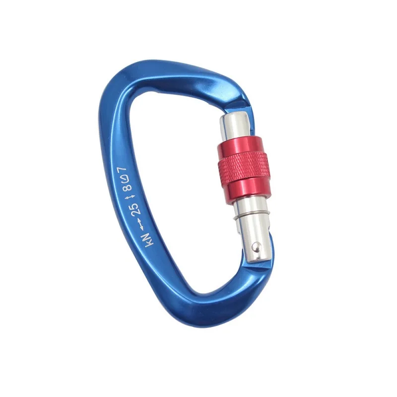 5個のキーホルダークリップd型カラビナフック、アウトドア、キャンプ、ハイキング、釣り、ホームrv、旅行用