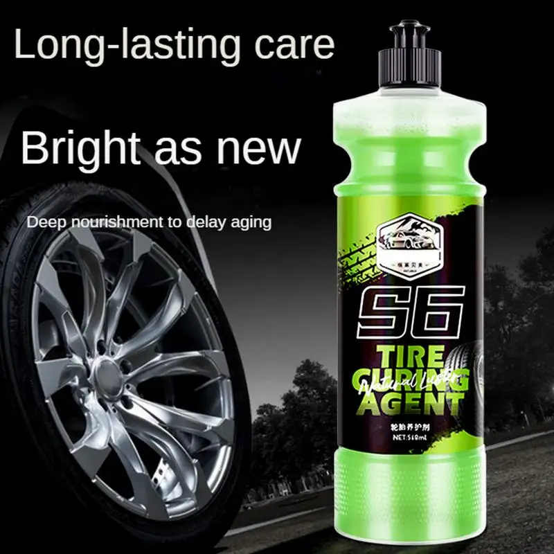 Tire Protection And Coating High Gloss Hydrophobic Tire Dressing Shine Tire Coating Non-Greasy Waterproof Tire Care Wheel