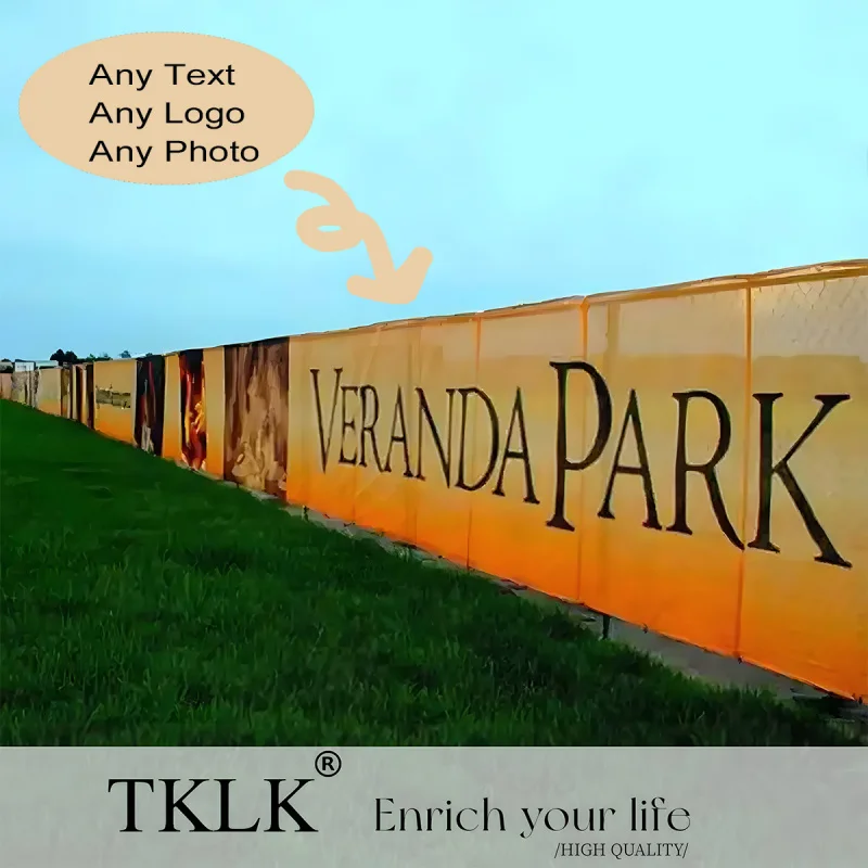 

1PC Customizable Mesh Banner - High-Quality Polyester Fabric, Personalized with Your Design, Ideal for Outdoor Garden Decoration