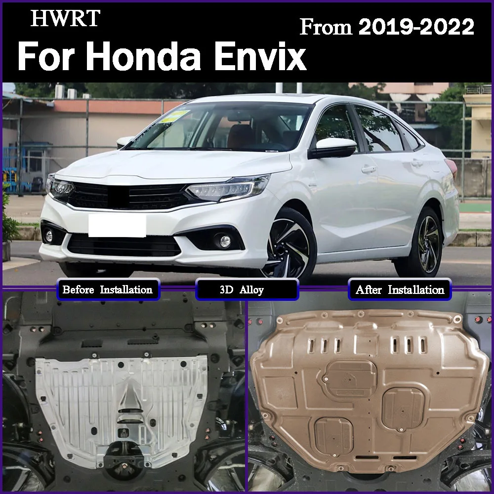 

Higher Quality Black Under Engine Guard Mudguard Board Splash Shield Mud Fender Plate Panel For Honda ‌Envix 2019-2022 1.5L 1.0T
