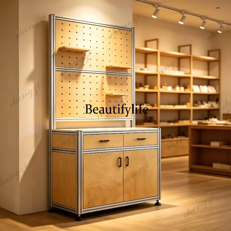 Industrial Wind Floor Display Cabinet Studio Sample Showcase Jewelry Store Multifunctional Shelf