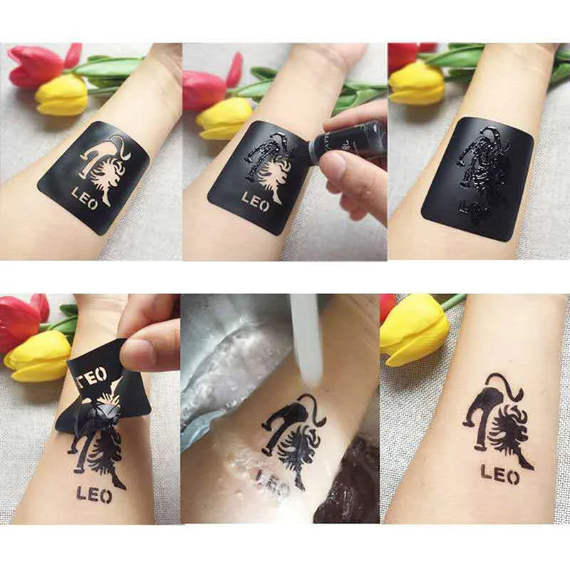 Temporary Tattoo 10ml Liquid Tattoo Paste Black Brown Red Brown Henna Cones Indian For Temporary Tattoo Sticker Body Paint