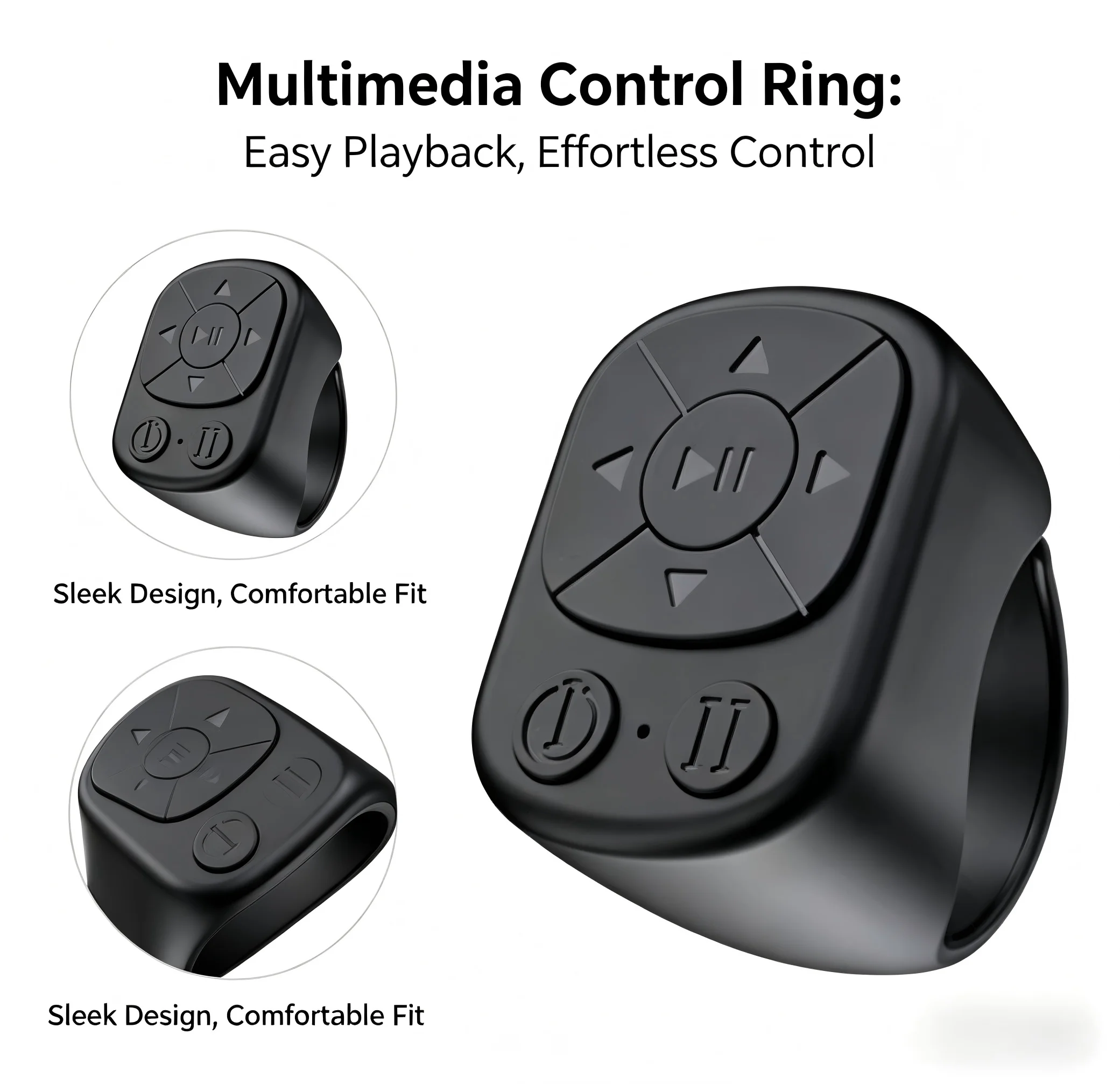 Scrolling Ring Remote Control Is Suitable for Iphone, iPad Bluetooth Page Turning Ring Roller