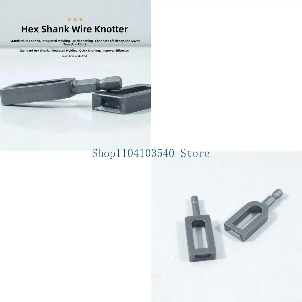 02DC Heavy Duty Steel Bar Tie Wire Spinner Tool Carbon Steel Compatible for Power Drills