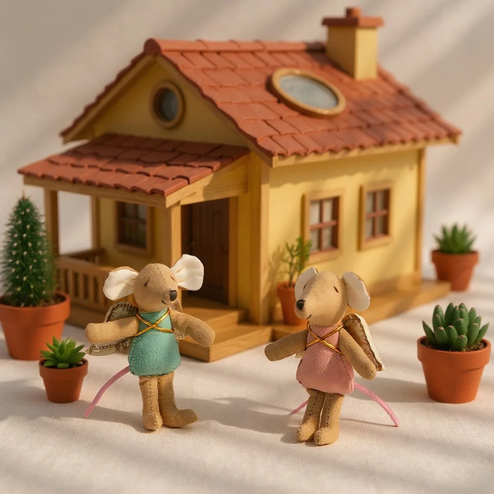 1 Stück Plüsch-Maus Puppe Spielzeug Weiches Stofftier für Kinder Urlaubsgeschenk Geburtstagsgeschenk Zimmerdekoration Rollenspiel – Detail 23