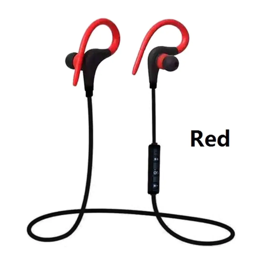 1 Pair Wireless Earbuds 55Mah Battery 6 Hours Playtime Stereo Sound Waterproof Sweatproof For Sports Running Gym Red In-Ear view 5