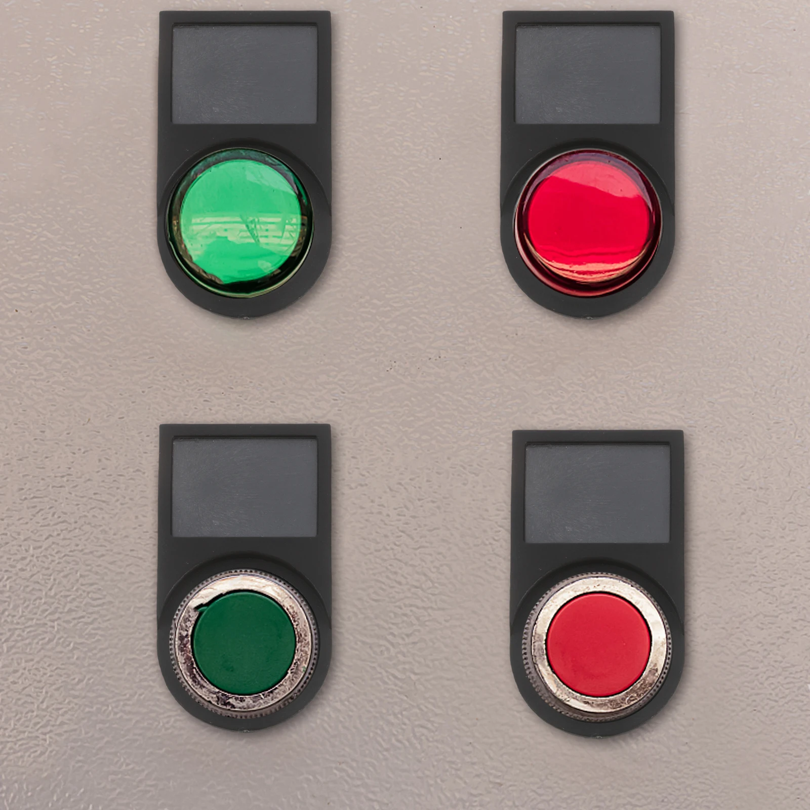 50pcs Switch Label Boards Plastic Indicator Sign For Electronics Machinery Instruments Compact Durable Push Button Display Board