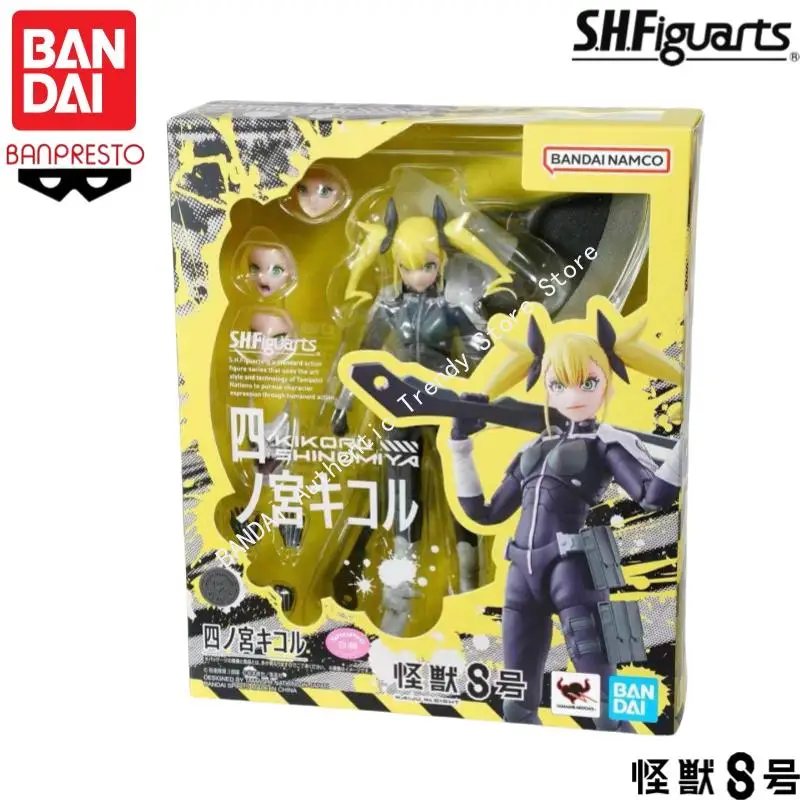 In Stock Original Bandai Banpresto S H Figuarts Kaiju No 8 Kikoru Shinomiya Anime Characters Garage Statue Collectible Ornaments