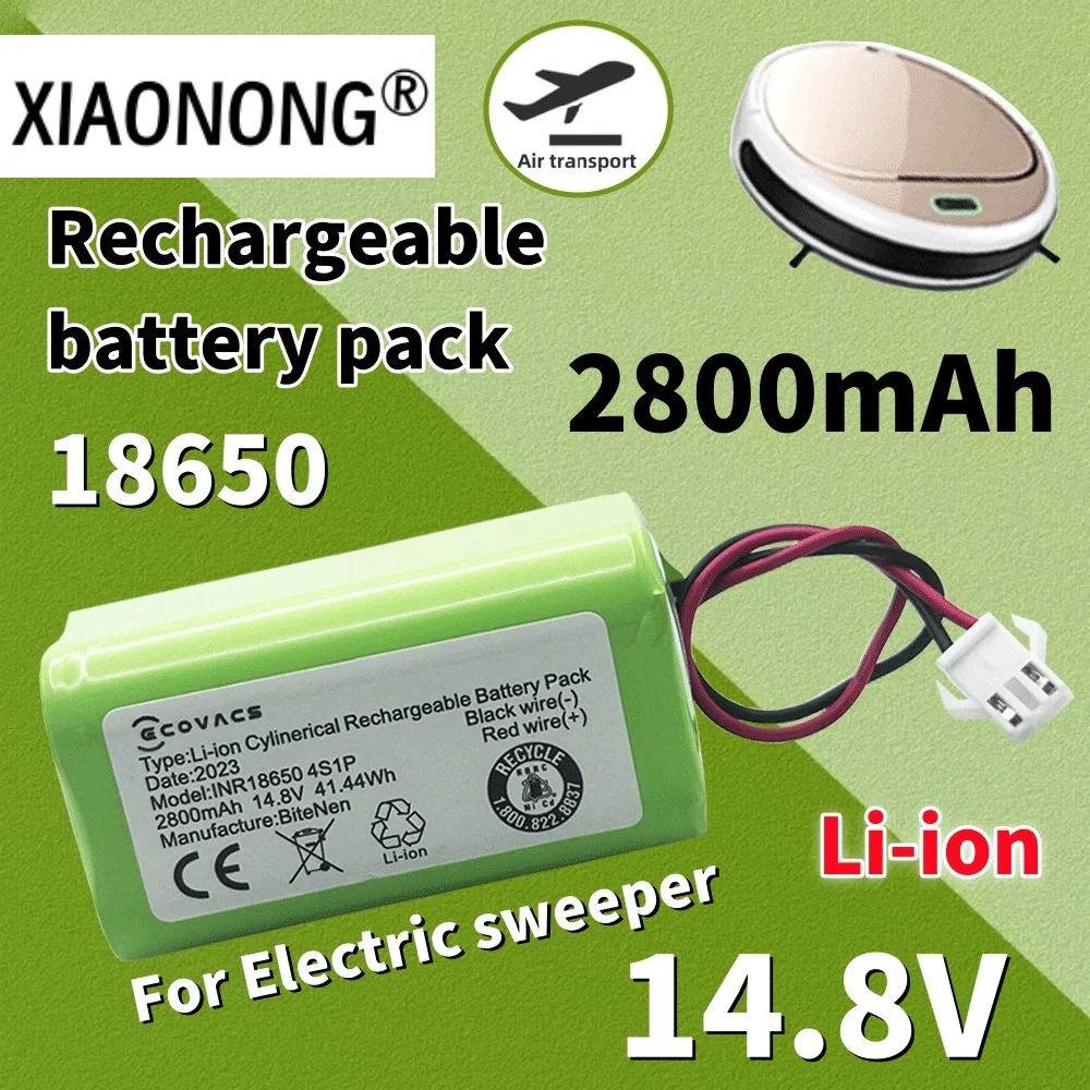 

SM plug for Conga Excellence 990 Ecovacs Deebot N79 N79S DN622、Eufy Robovac 11 11S 12 15C 14.8V 2800mAh Li-lon Battery