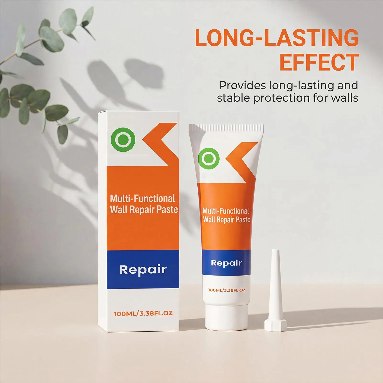 Wall Repair Paste 100g Quick Dry Hole Filler Multipurpose Crack Mending Putty Strong Adhesion Easy Sanding Home Renovation