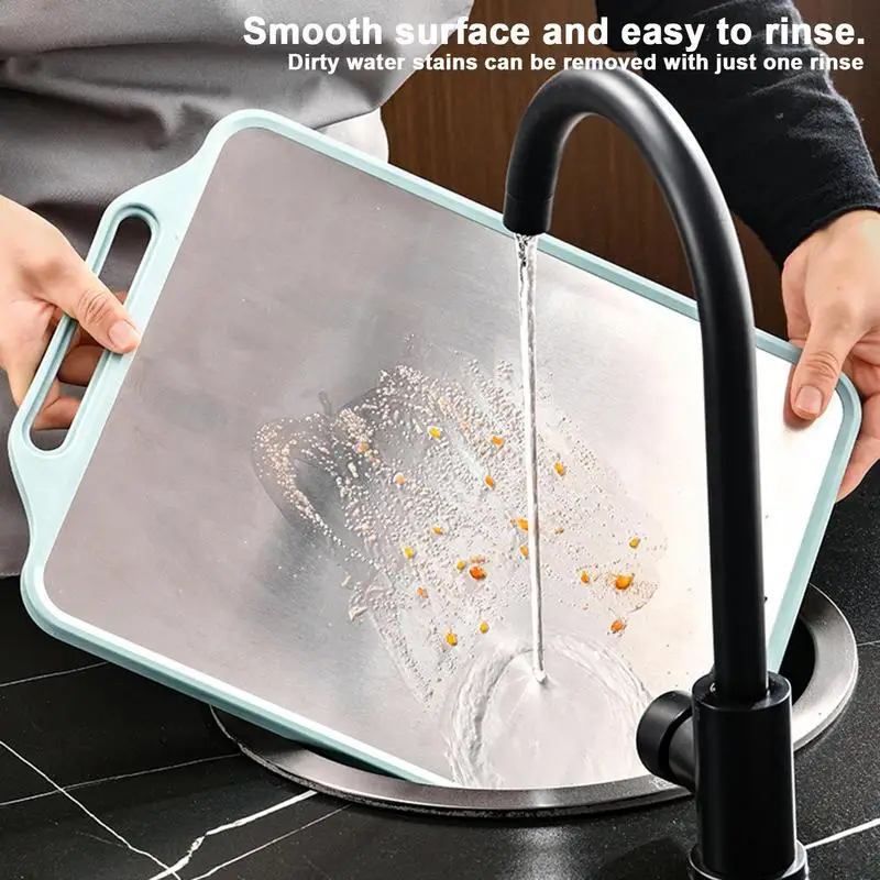 Steel Cutting Boards For Kitchen Thawing Plate For Kitchen Cutting Anti-Overflow Chopping Board Cooking Board Meat Defrosting