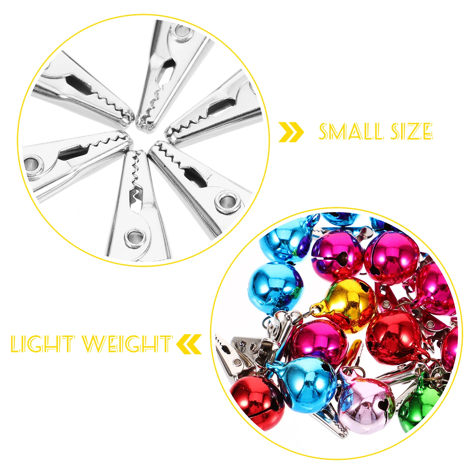

24 Pcs Bell Ball Christmas Decorations Beard Ornaments Hair Mens Balls Bells for Hand Made