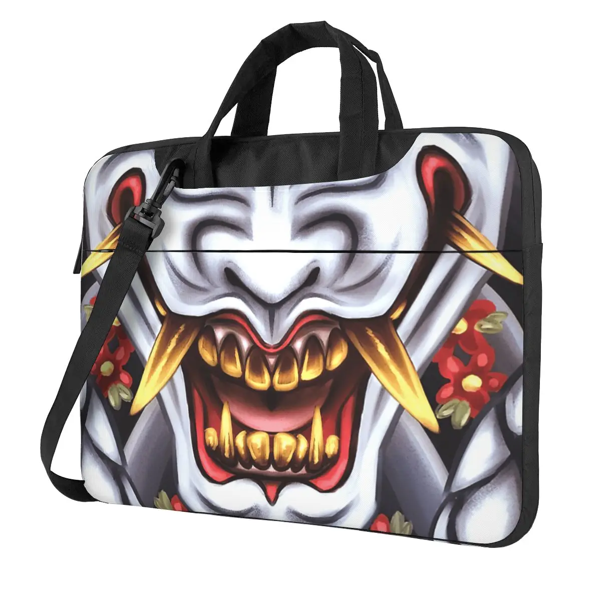 Hannya Mask (Case Tas Laptop Tas Komputer Vintage Pelindung Selempang Sepeda Kantong Laptop