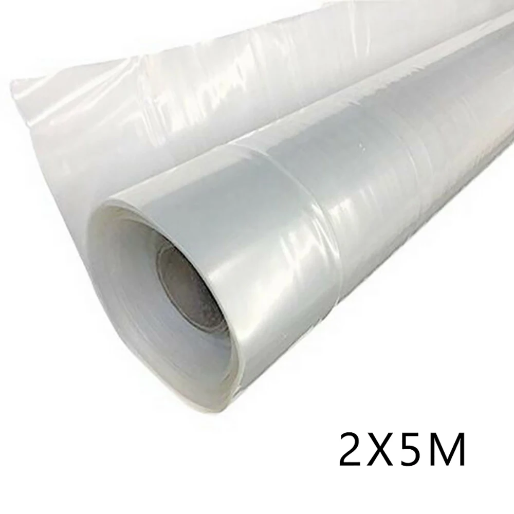 2*1/5/10M Clear Plastic Greenhouse Poly Film Polytunnel Poly Hot House Cover VARIOUS LENGT For Gardeners Growers And Farmers