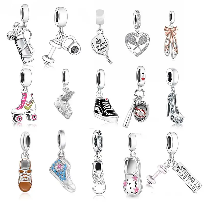 

FC Jewelry Fit Original Pan Charms Bracelet 925 Sterling Silver Golf Bag With Clubs And Ball Bead For Making Berloque 2022